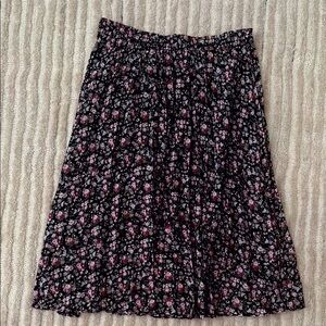 Women’s Floral Black Skirt